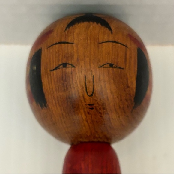 Japanese Vintage Kokeshi Doll, signed 7” - Picture 10 of 13